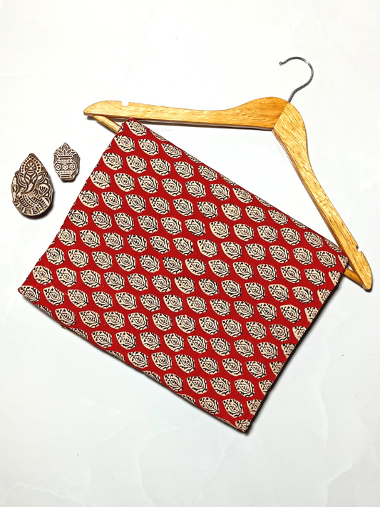 Bagru Chokdi Stripes Base Yellow With Chokdi Black Colour Hand Block Print Fabric