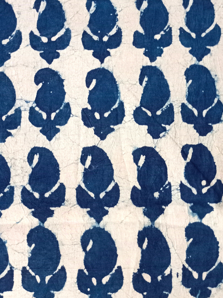 Dabu Indigo Geometric Keri Print