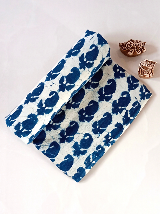 Dabu Indigo Geometric Keri Print