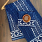 2 Kaam Lehriya Jaal Indigo Base With Off Mud Dabu Lehriya With Off White Chartune Boder Hand Block Print