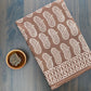 Keri Jaal Straight Butti Brown Mud Dabu Hand Block Print Saree