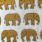 Bagru Block Yellow Color Elephant Motif Hand Block Print