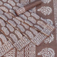Keri Jaal Straight Butti Brown Mud Dabu Hand Block Print Saree