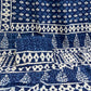 Choti Butti 3 Kaam Indigo Base With Off White Mud Dabu Butti With Single Katli Border Hand Block Print
