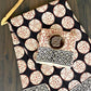 Bagru Polka 2 Kaam Star Base Black With Off Red Star With Tir Star Black Border Hand Block Print Sare