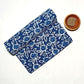 Kalamkari Rose Flower 2 Kaam Jaal Mud Dabu Motif Indigo Hand Block Dabu Print Fabric
