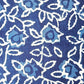 Kalamkari Rose Flower 2 Kaam Jaal Mud Dabu Motif Indigo Hand Block Dabu Print Fabric