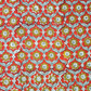 Bagru Kalamkari Mustrad Yellow With Grey Leaves Print