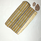 Bagru Chokdi Stripes Base Red With Chokdi Black Colour Hand Block Print Fabric