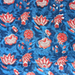 Jawtha Kalamkari Red And Indigo Floral Root Jaal Print