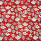 Bagru Kalamkari White And Black Motif With Red Base Print