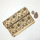Kalamkari Honey Flower Jaal Cream Base , Leave And Phoda Yellow Colour Hand Block Print Fabric