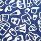Geometric Kids Bag Motif Mud Dabu Indigo Hand Block Dabu Print Fabric