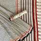 Bagru Print Small Butti Off Cream Base With Black Butti With Sun Dungar Border Red Colour Hand Block Print Saree