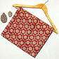 Kalamkari Umbrella Motif Yellow Base With Grey And Off White Colour Hand Block Bagru Print Fabric