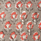 Jawtha Red Floral Small Butti  Print