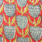 Bagru Kalamkari Grey And Red Floral Butta Print