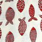 Bagru Big Fish Off Red Print