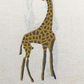Bagru Yellow Color Giraffe Motif Hand Block Print