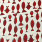 Bagru Small Fish Off Red Print