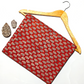Butti 2 Kaam Base Red And Black Butti Colour Hand Block Bagru  Print  Fabric