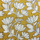 Bagru Kalamkari Yellow And Grey Flower Jaal Print