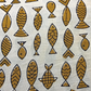 Bagru Small Fish Off Yellow  Print