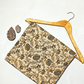 Kalamkari Honey Flower Jaal Cream Base , Leave And Phoda Yellow Colour Hand Block Print Fabric