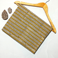 Bagru Chokdi Stripes Base Red With Chokdi Black Colour Hand Block Print Fabric