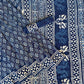 Sakpara 2 Kaam Mud Dabu Indigo Base With Dabu Print With Katli Border Off White Hand Block Dabu Print Saree