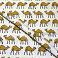 Bagru Yellow Camel Motif Hand Block Print