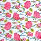 Rapid Rose Red With Off Sky Blue Floral Print