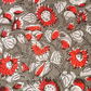 Jawtha Kalamkari Red Floral Jaal Flower Print