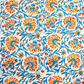 Rapid Sky Blue And Yellow Floral Kalamkari Jaal Print