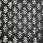 Bagru Small Butti Base Yellow And Off Black  Butti Colour Hand Block Print Fabric