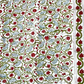 Mughal Red And Aqua Green Kalalmkari Floral Jaal Print