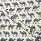 Bagru Grey Camel Motif Hand Block Print