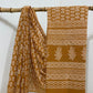 Butti Flower Mud Dabu Hand Block Print Saree