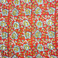 Bagru Small Deepak Print  3 Kaam Butta   Base Black Deepak Off White And Red Colour Hand Block Print Fabric