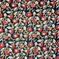 Floral Rose Bagru Kalamkari Jaal Base Red With Rose Yellow And Grey Colour Hand Block Print Fabric
