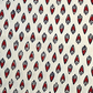 Bagru Single Motif Butta Base Cream Flower Grey And Leave Yellow Colour Hand Block Print Fabric
