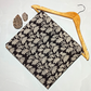 Bagru Kalamkari Black And Grey Flower Jaal Print