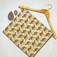 Bagru Yellow Camel Motif Hand Block Print