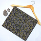 Bagru Kalamkari Grey And Black Jaal Print Fabric