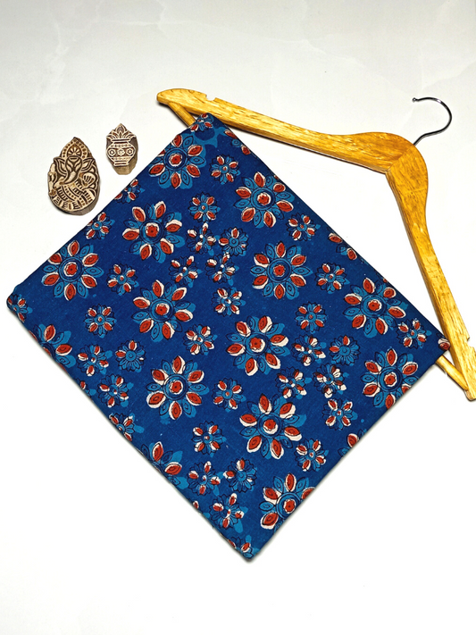 Jawtha  Indigo  Chakara Floral Jaal Print