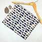 Bagru Small Fish Off Blue Print