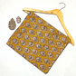 Bagru Kalamkari Grey And Yellow Small Butti Print
