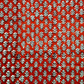 Butti 2 Kaam Base Red And Black Butti Colour Hand Block Bagru  Print  Fabric