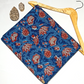 Jawtha Kalamkari Red And Indigo Floral Root Jaal Print