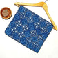Chokdi Indigo Jaal Motif Dabu Hand Block Print Fabric
